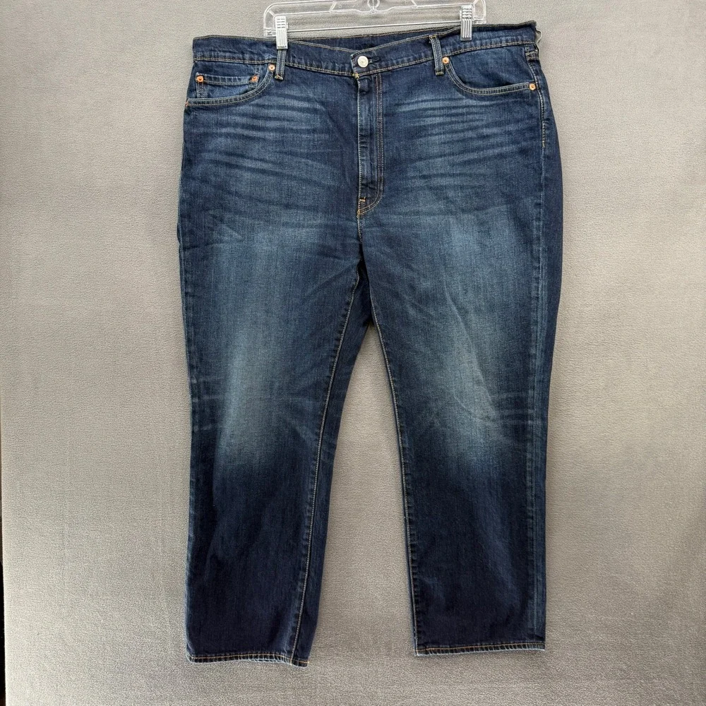 Levis 541 Athletic Taper Mens Jeans Blue Big E 42x30 Extra Room Seat Thigh